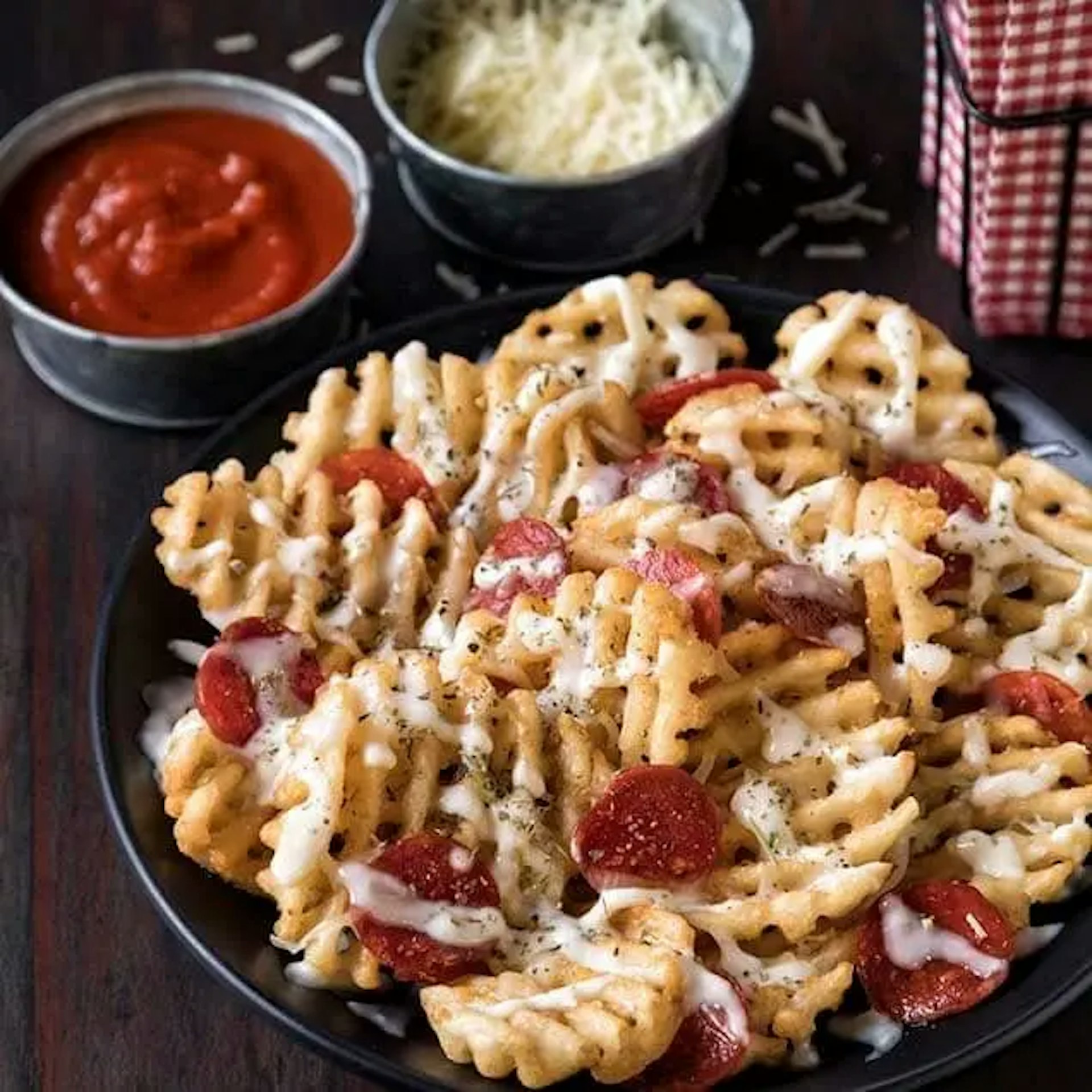 Pizza Fries Recipe Card