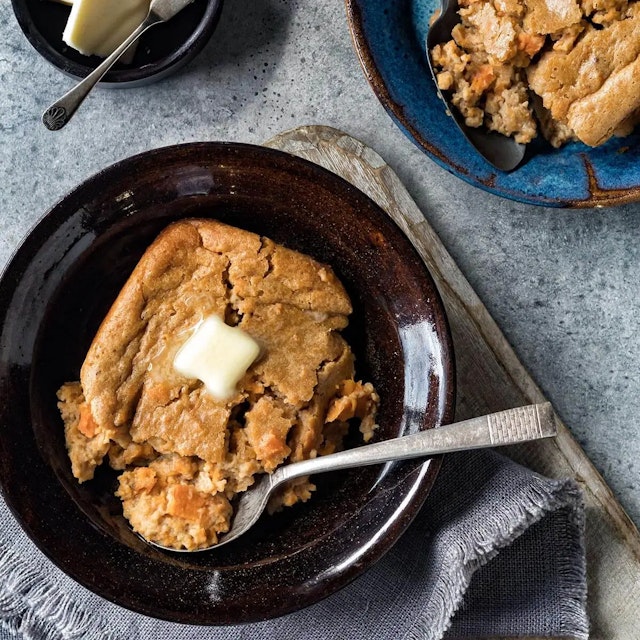 Maple Sweet Potato Spoonbread