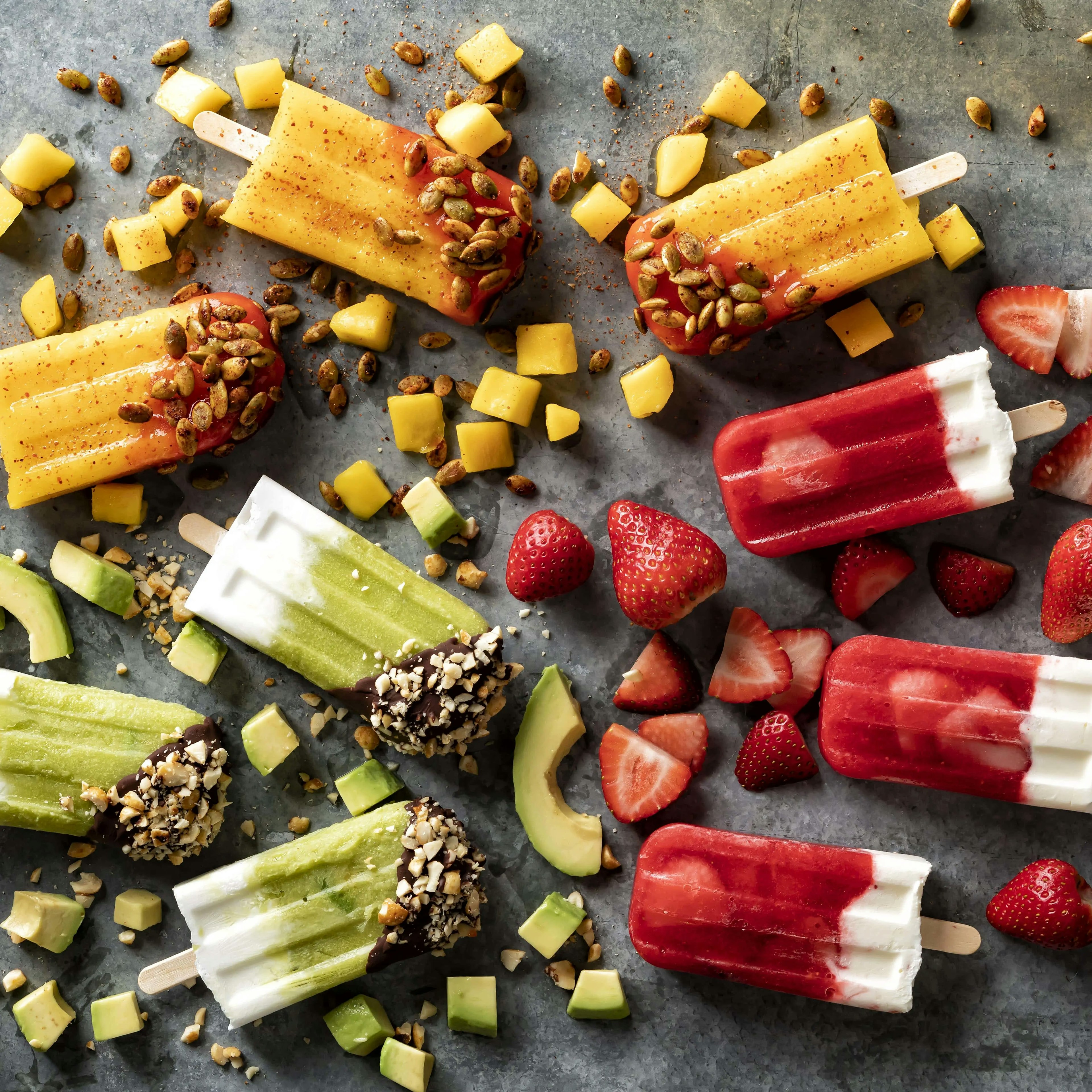 Strawberry Coconut Paletas Recipe Card