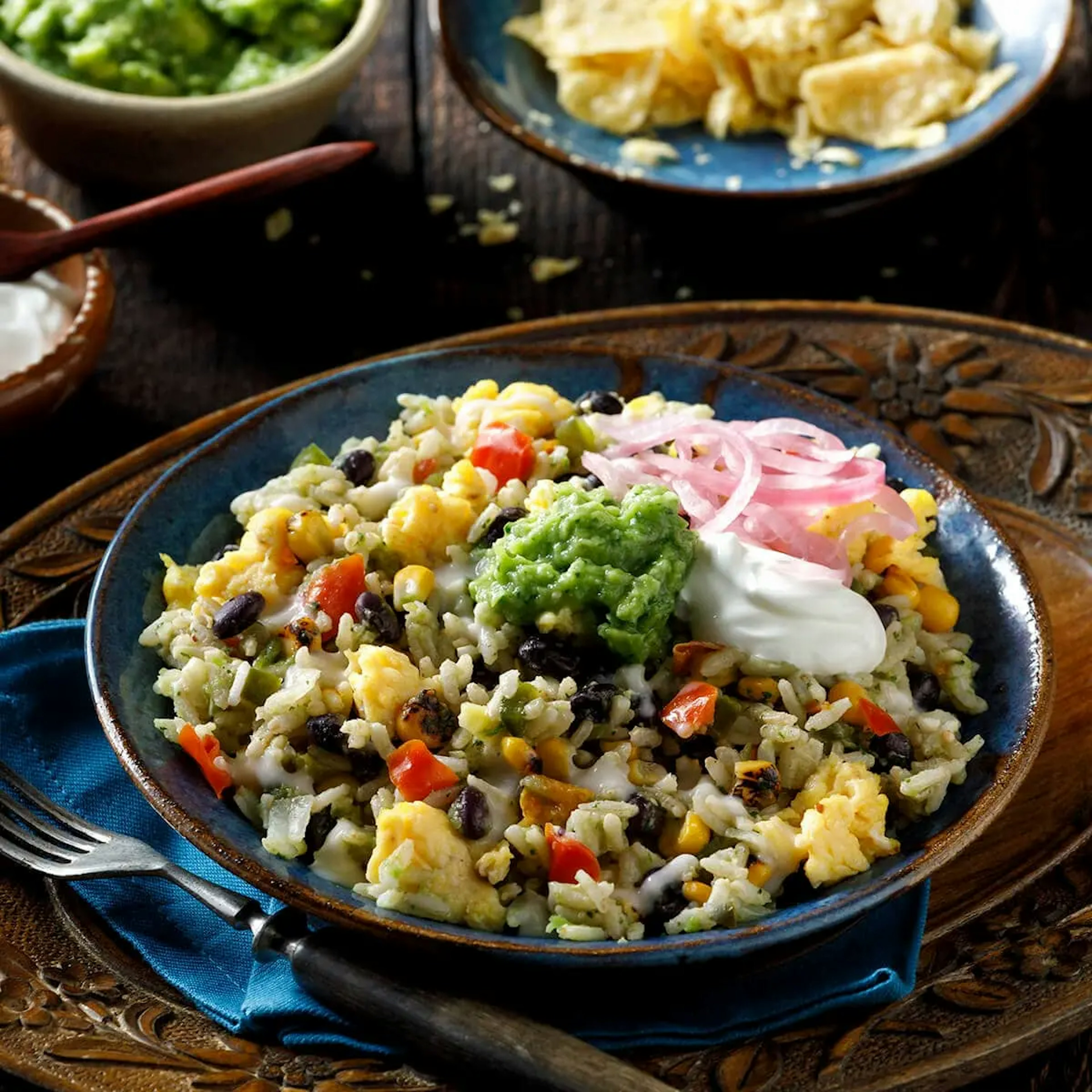 Migas Fried Rice Bowl Recipe Card