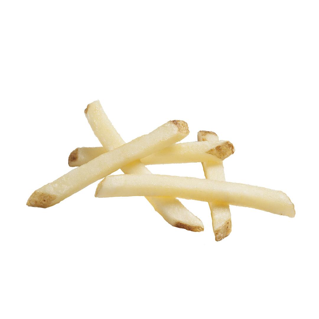 Clear Coated Straight Cut Fries, Skin On